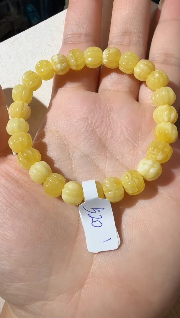 手链蜜蜡未镶嵌蜜蜡瓜珠手链