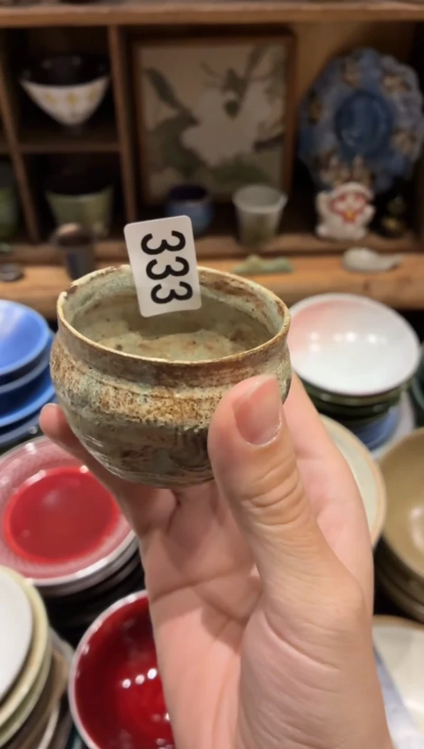 瓷片氵333手工龙柳木茶杯1个