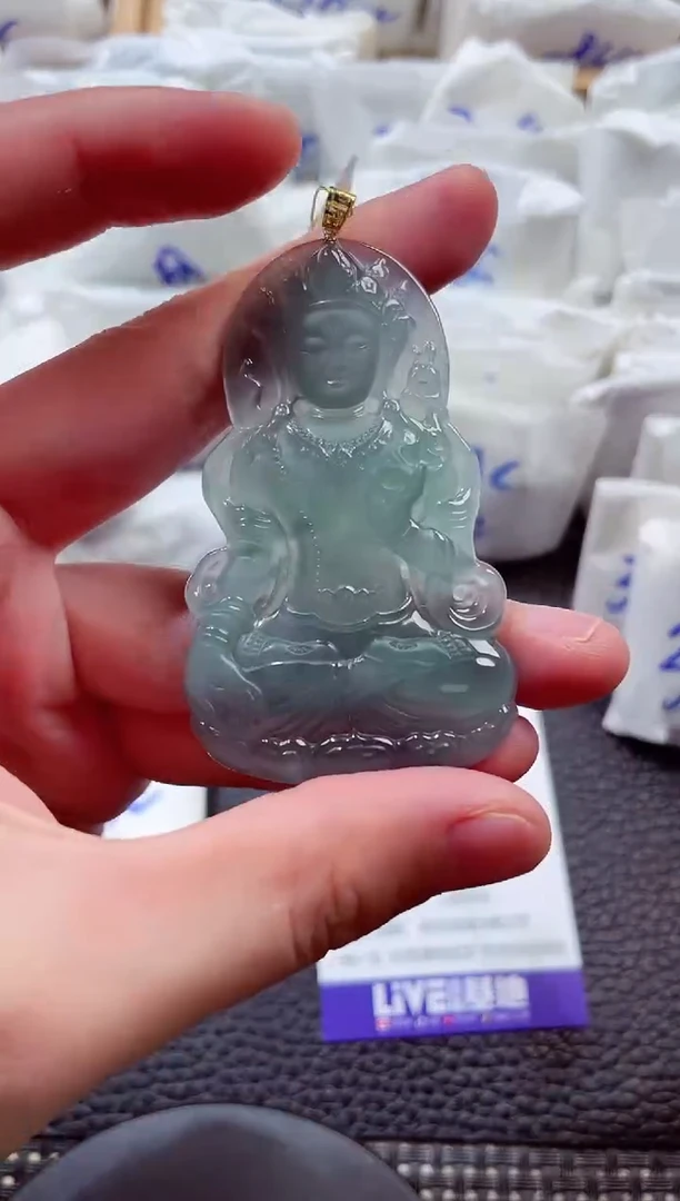 颈饰18K金镶嵌翡翠00003453