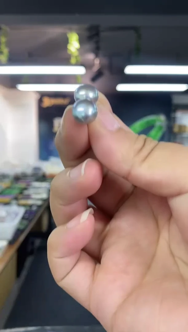 银S925镶嵌海水珍珠耳饰多样性发其一颜色微差