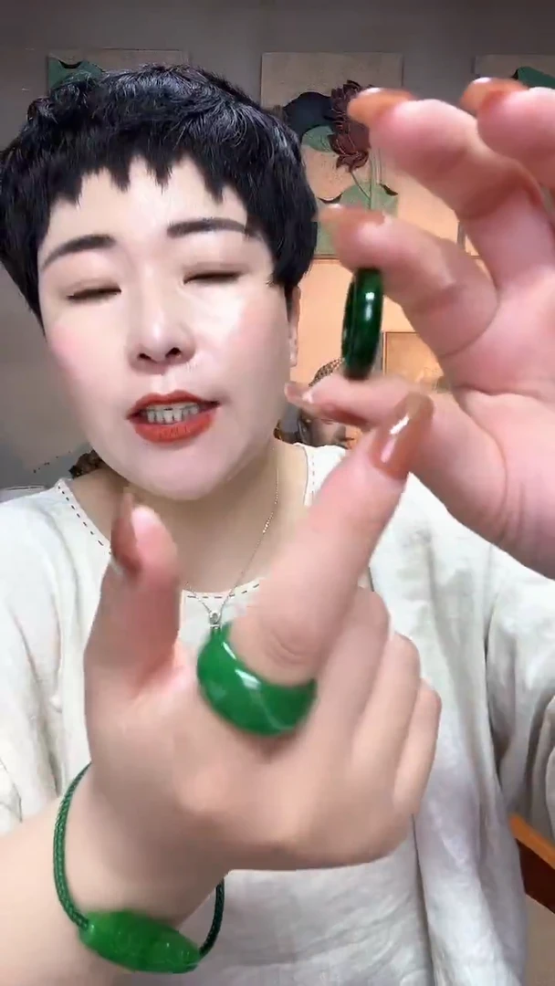 未镶嵌戒圈翡翠735