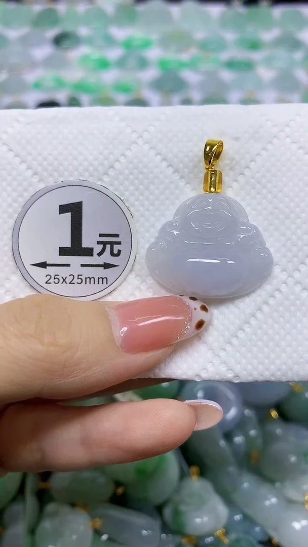 颈饰未镶嵌翡翠天然翡翠A货