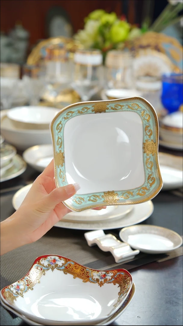 瓷片6寸方形碗2个  福利价