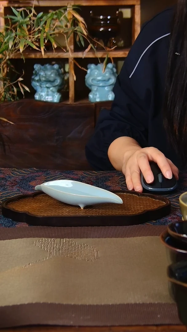 原矿汝瓷福利茶则，微瑕