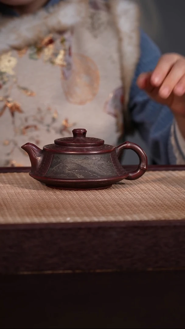 茶壶紫砂龙山古乌泥 260cc