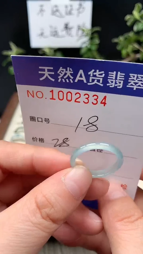 未镶嵌戒指翡翠18#