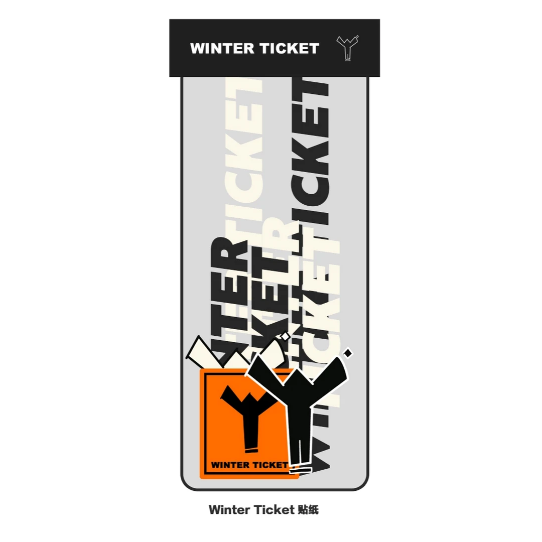 WINTER TICKET LOGO 板贴3M 套/7贴