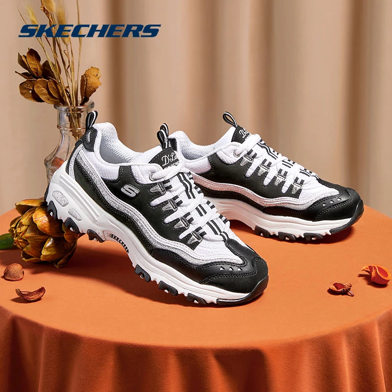 斯凯奇正品熊猫鞋女鞋春季新款时尚休闲鞋经典缓震耐磨厚底运动鞋