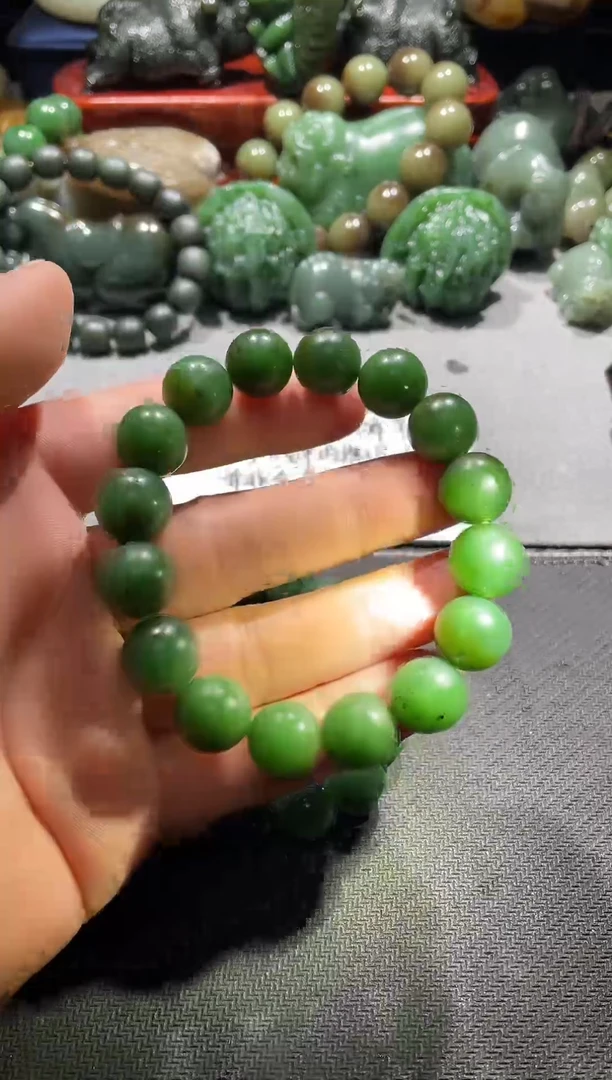 未镶嵌手串和田玉（碧玉）和田玉碧玉