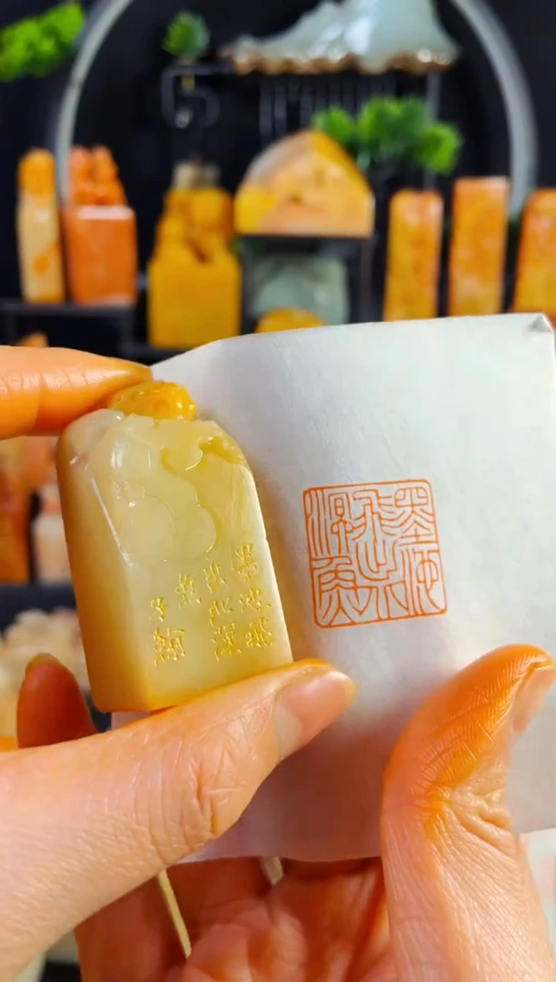 【闪购商品】寿山石印石手工篆刻《墨池飞出北溟鱼》