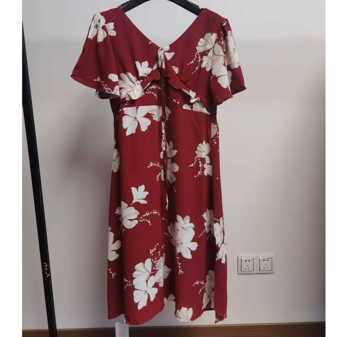 【16】清仓 大气印花连衣裙LYQ-3201