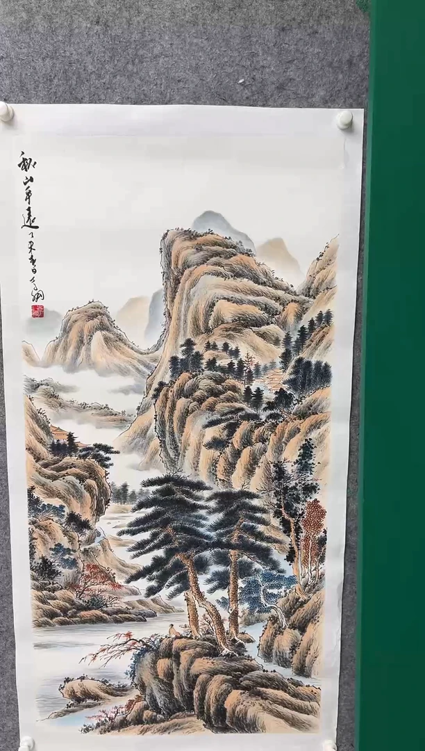 国画李纲-8平尺-国画作品-金