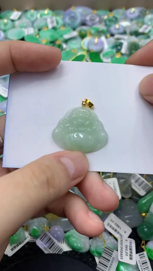 颈饰未镶嵌翡翠天然缅甸翡翠A货