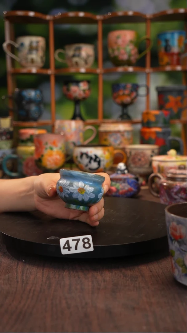 景德镇手绘陶瓷紫砂茶杯