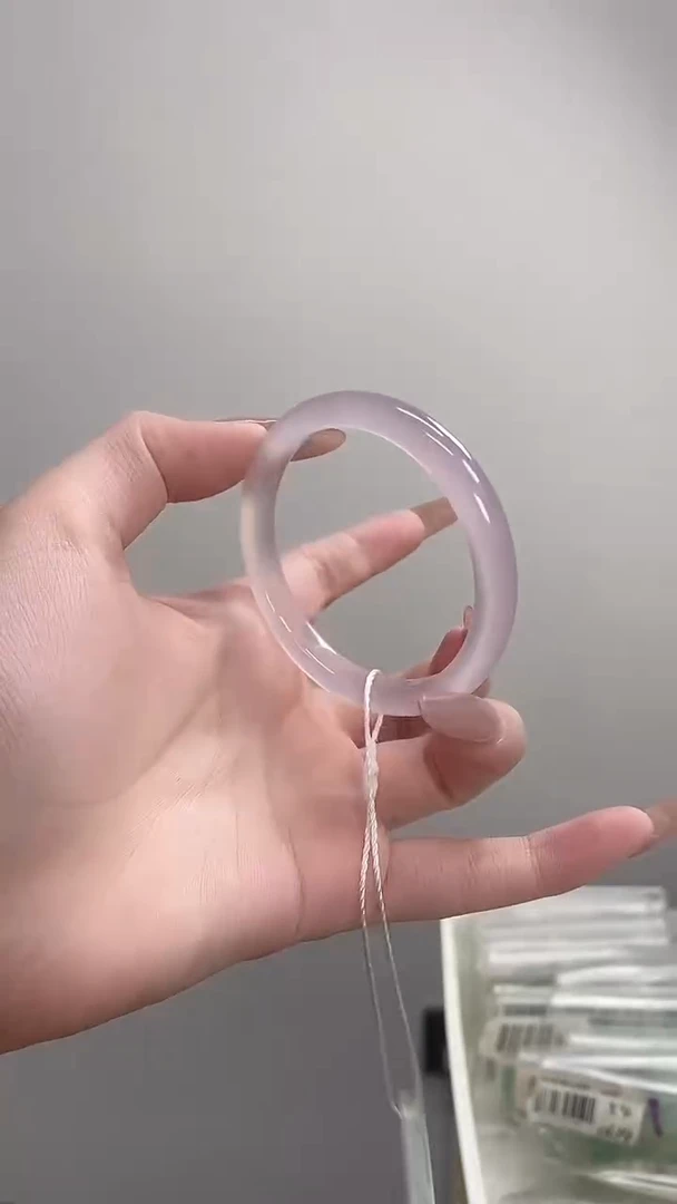 手镯玛瑙/玉髓未镶嵌54紫霞