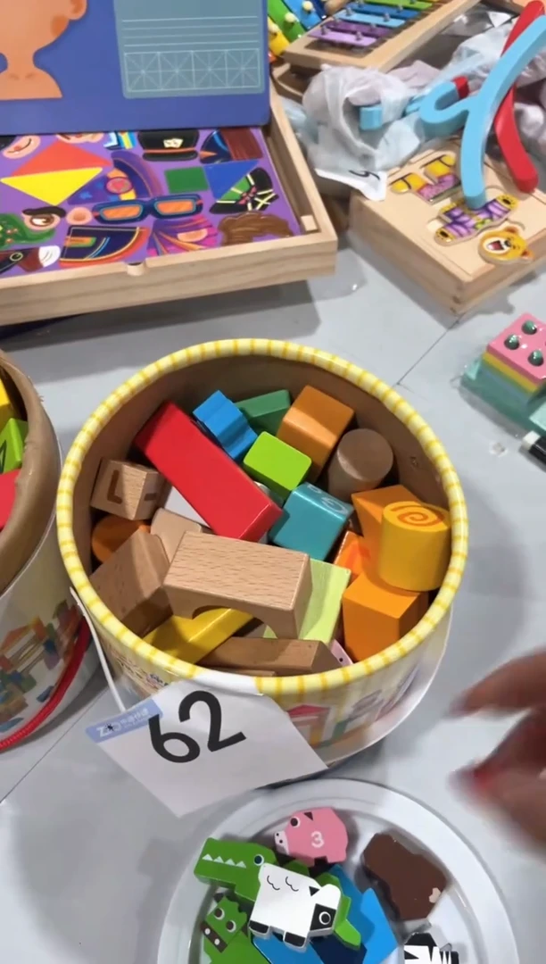 榉木桶装积木62号