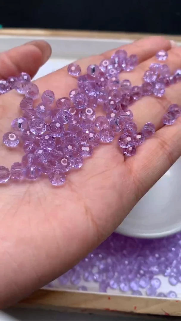 未镶嵌珠宝半成品水晶A1886维多利亚切面4*6mm30个6.8元