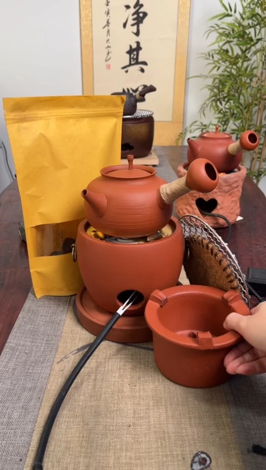 【闪购商品】圆口炉＋电炉丝＋苹果壶＋炉垫7件套