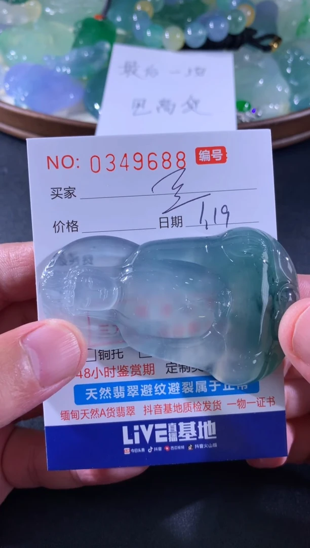 【闪购商品】翡翠颈饰未镶嵌豆一