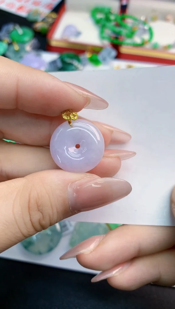 翡翠未镶嵌吊坠(不含链)1
