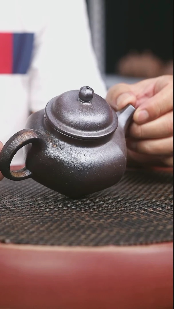 茶壶紫砂29号柴烧六方容天微瑕260CC