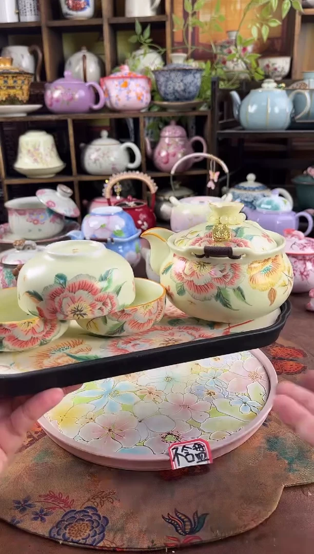 【孤品】1壶3杯1个包包1个茶盘