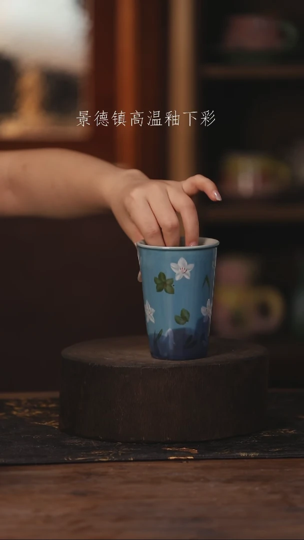 陶瓷景德镇高温釉下手绘陶瓷239