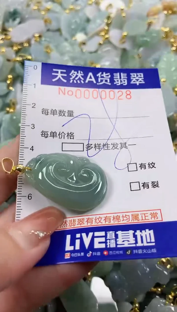 颈饰未镶嵌翡翠天然A货翡翠