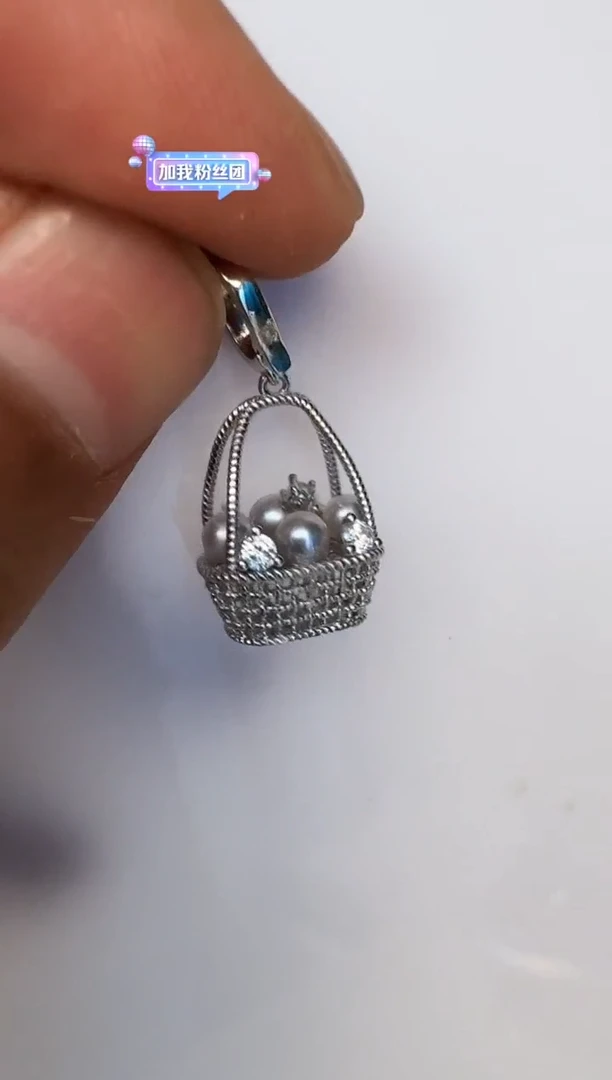 海水珍珠银S925镶嵌颈饰吊坠