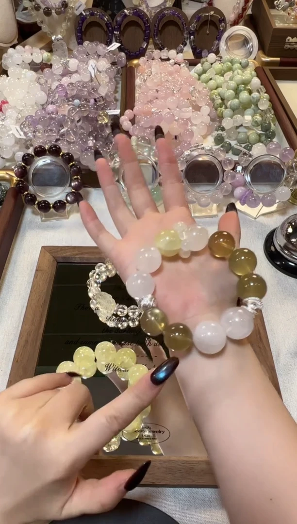 未镶嵌手串水晶黄水水晶手串