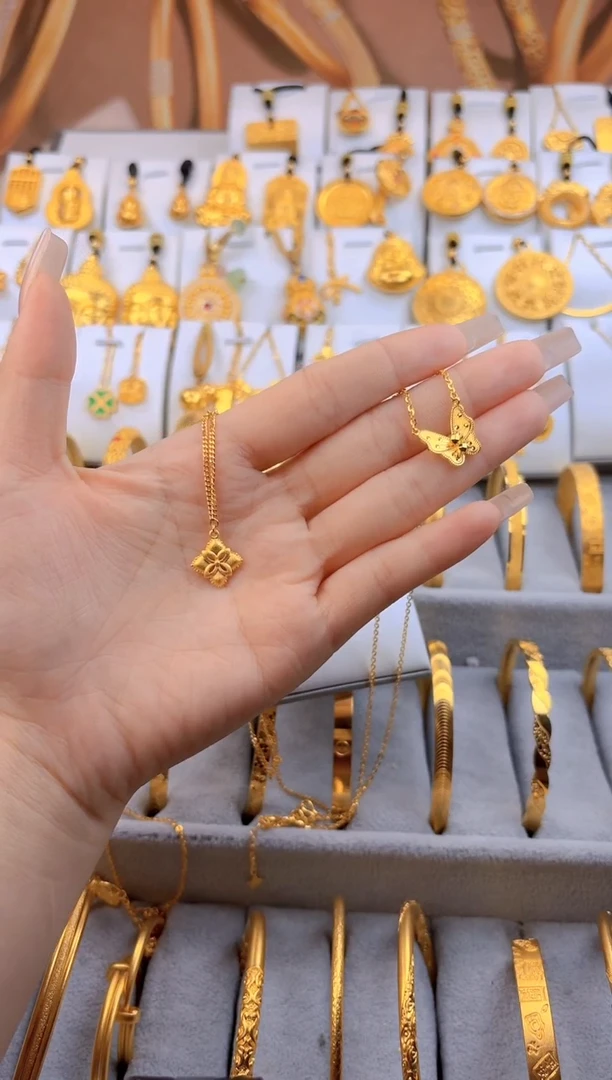 无足银小*花丝四叶草套链   总重4g外1.4g