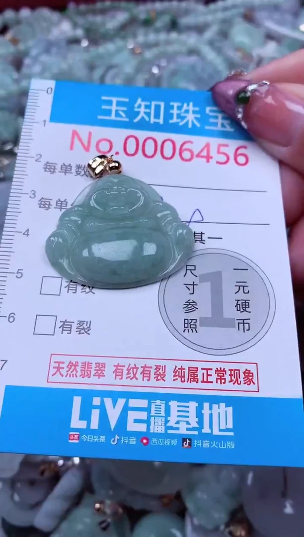 吊坠(不含链)未镶嵌翡翠6456