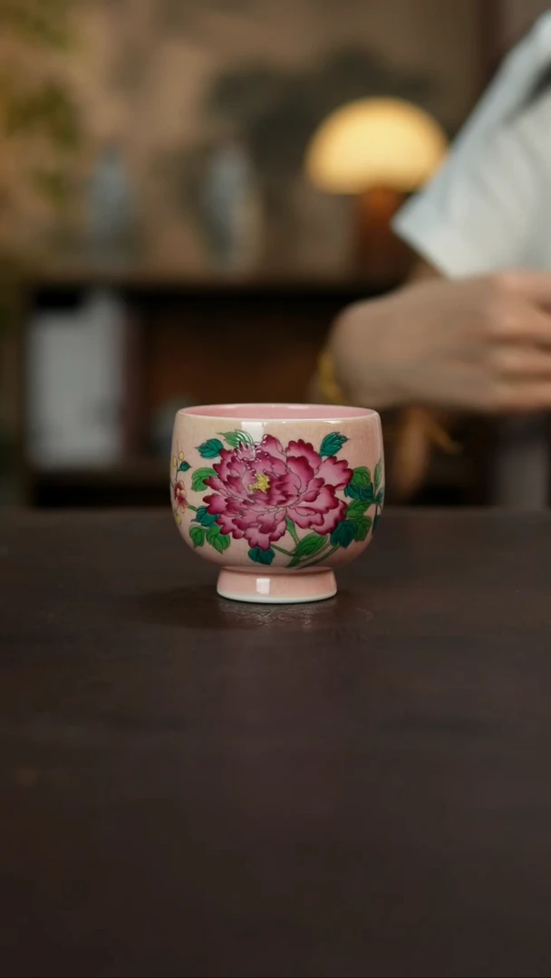 杯景德镇陶瓷杯碗柴烧多人微瑕