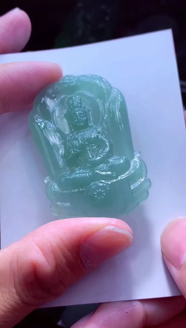 未镶嵌定制翡翠L*利天然缅甸翡翠A货毛货吊坠