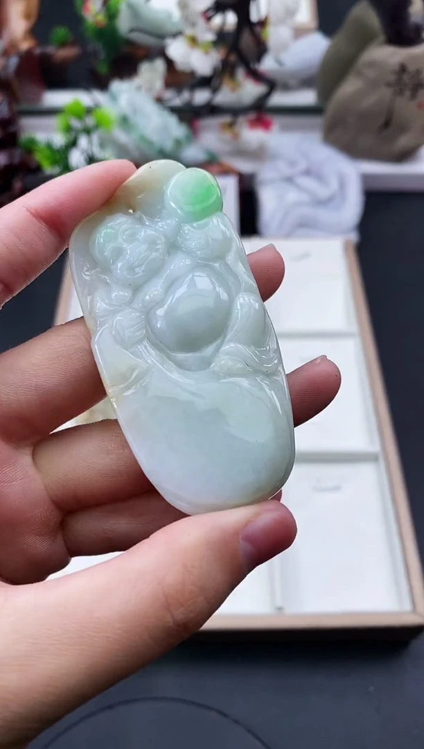 颈饰未镶嵌翡翠天然缅甸A货翡翠