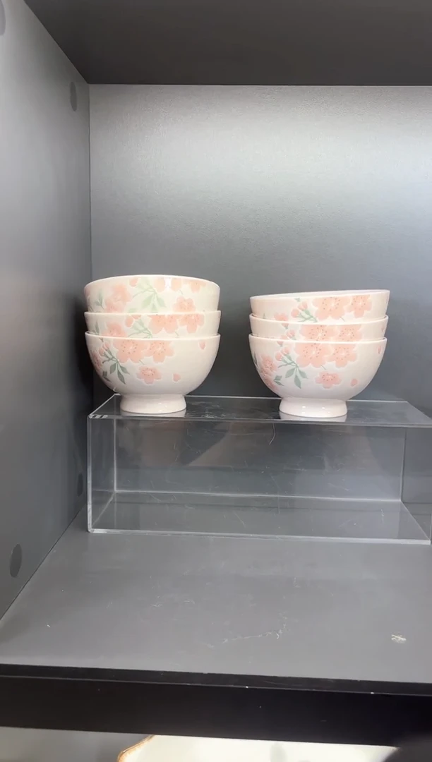 微瑕陶瓷餐具釉下彩  4.5寸碗6个