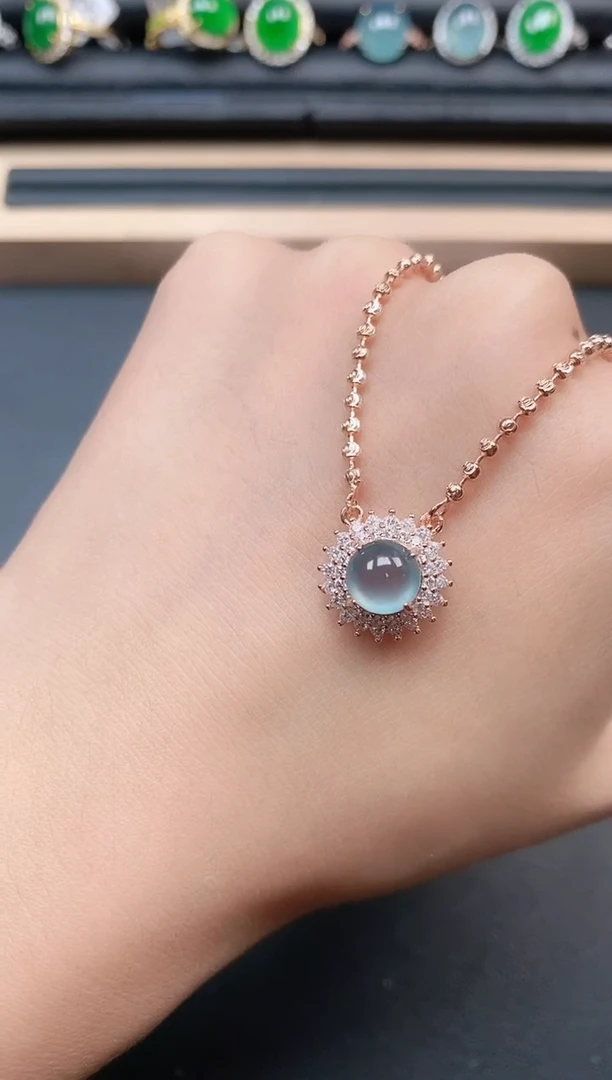 翡翠戒指银S925镶嵌11111111