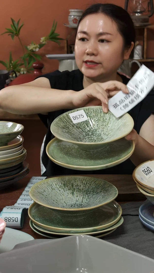碗D575陶瓷碗加盘2件套瑕疵