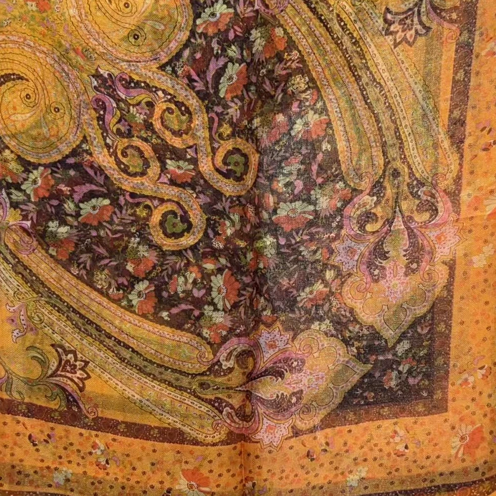 锦悦【丹凤朝阳】新中式剪花轻奢高定国风丝巾140*140（A903）