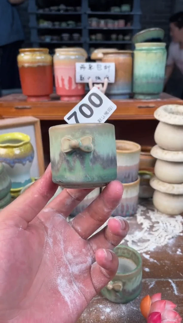 瓷片700知木小芳花盆编号