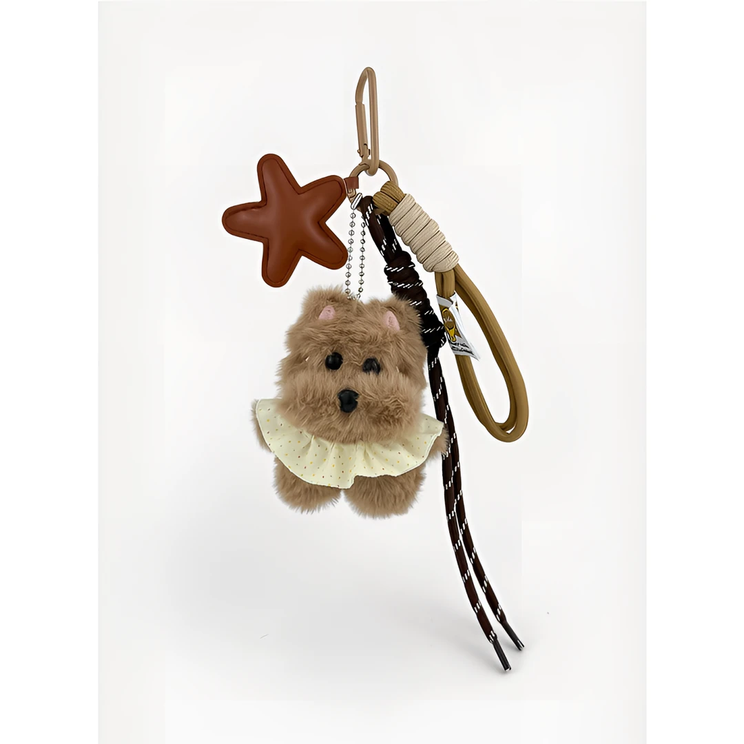 可爱潦草小狗包包挂件西高地书包挂饰毛绒玩偶钥匙扣创意礼物学生