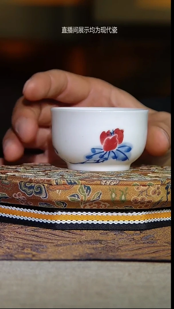 景德镇全手绘高温青花佳彩（微瑕）