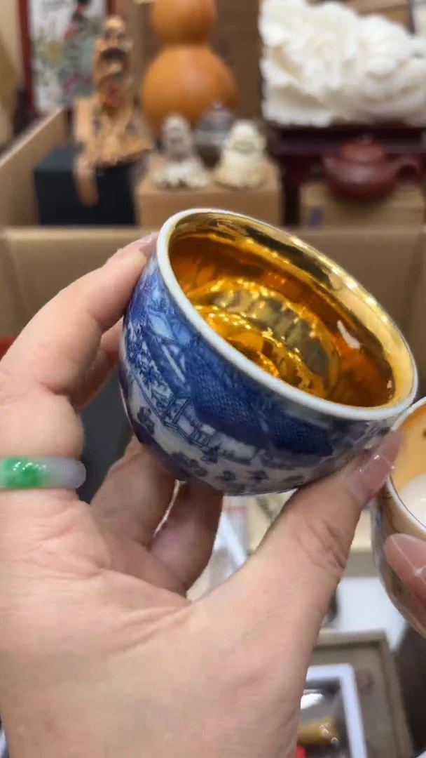 茶盏新疆西藏不包邮青花杯