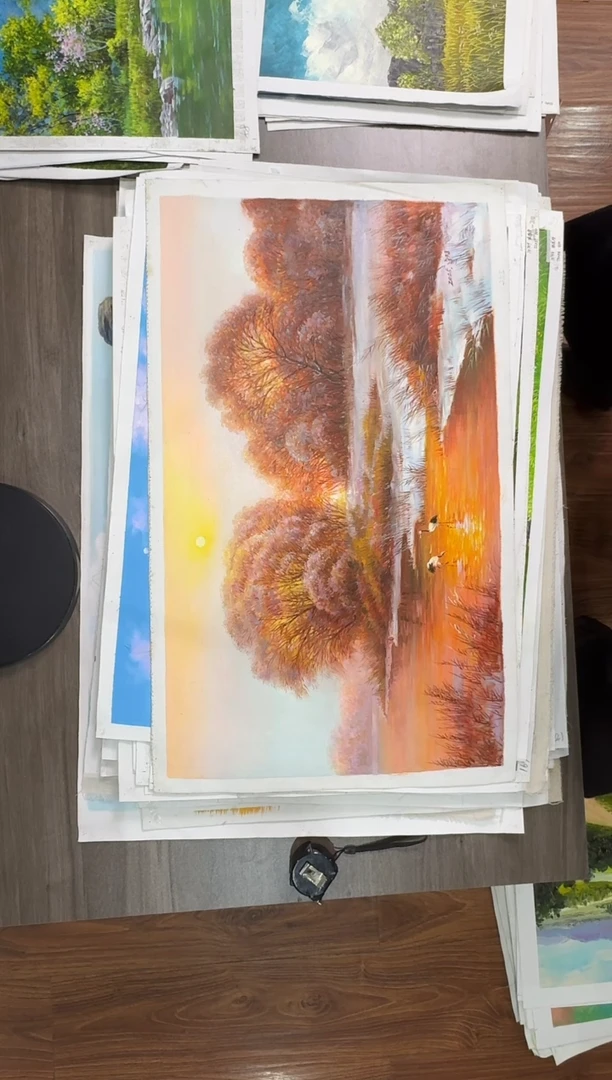 油画【65号】约50*70cm丨朝鲜原创纯手绘孤品油画丨顺丰包邮