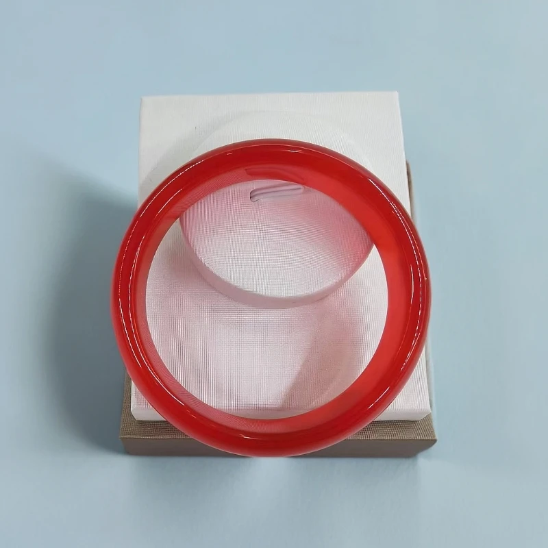 （库存处理）-高定珠宝鸽血红正圈手镯宽版款S1096