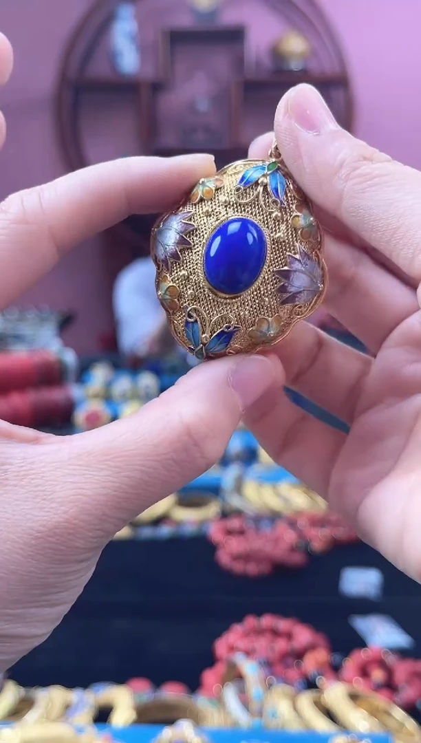 非遗 花丝镶嵌 吊坠