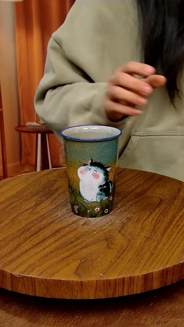 杯子陶景德镇手工手绘釉下彩陶瓷