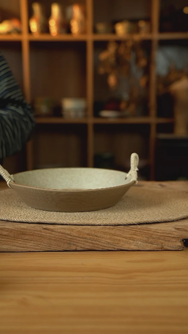 奶奶系列的9英寸麻绳盘1个