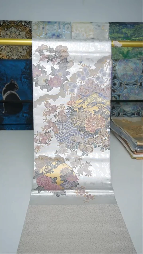 织绣织锦105花卉织螺钿