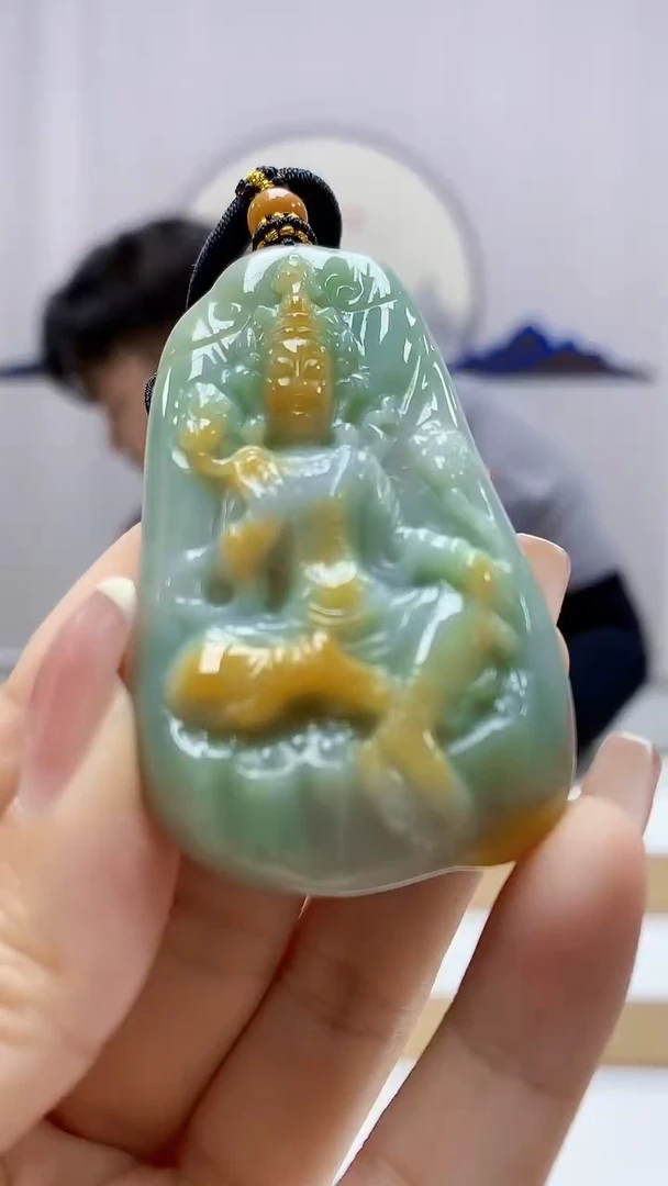 未镶嵌定制翡翠5060ty-毛货挂件181